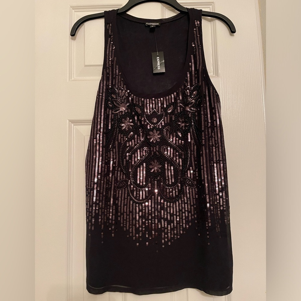 NEW Express Sequin Tank Top